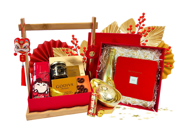 CNY Gift Hamper - CNY Gift Hamper Mailable to China 1227A8 - CHW1227A8 Photo