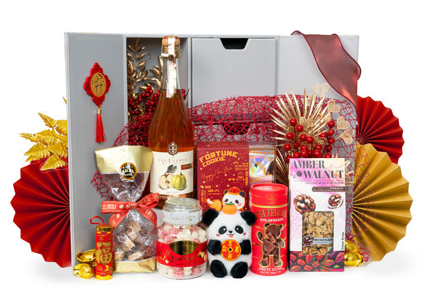 CNY Gift Hamper - CNY Selection Imported Fine Wine and Food Gift Box CNYN11 - CH20110B7 Photo