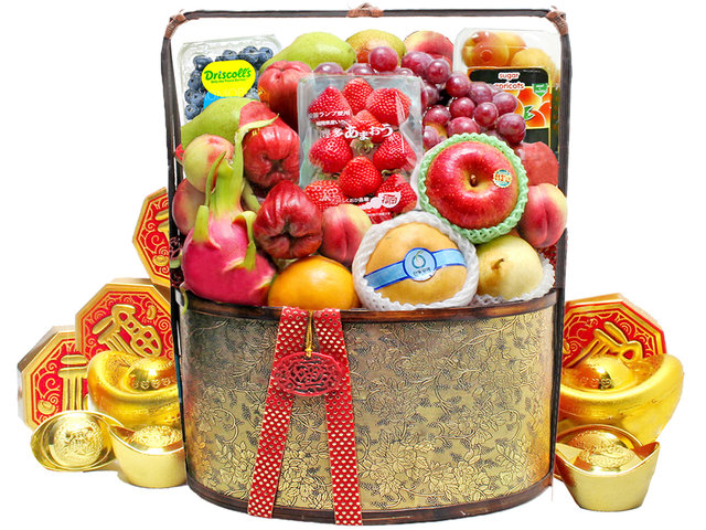 CNY Gift Hamper - CNY fruit basket M1 - L36511788b Photo