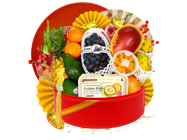 CNY Gift Hamper - Gourmet Chinese New Year Gift Baskets CNYN08 - CH21202C5 Photo