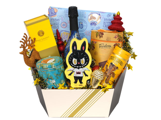 Christmas Gift Hamper - Godiva x Labubu Christmas Celebration Gift Hamper FH305 - XNB1028B5 Photo