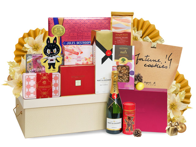 Christmas Gift Hamper - Godiva x Labubu Christmas Joyful Deluxe Food Hamper FH307 - XNB1030A5 Photo