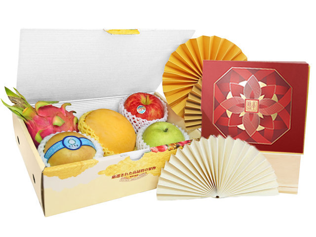 Fruit Basket - Mid Autumn Fruits Gift Box GB11 - 2MAFGB0804A3 Photo