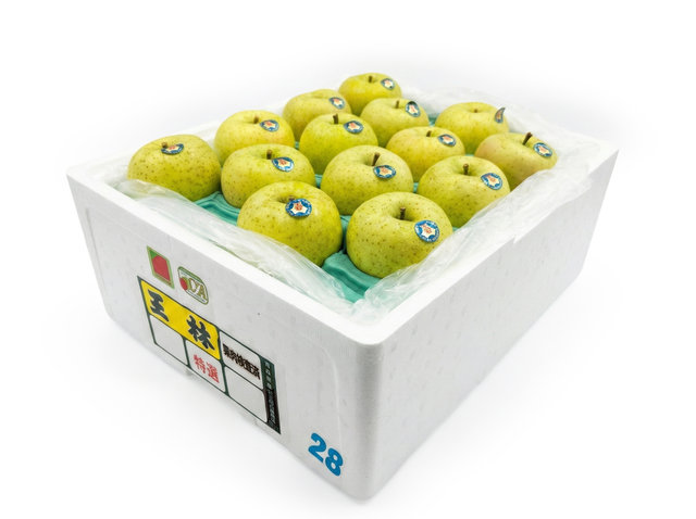 Fruit Basket - original box Japanese apples  - CA0126A4 Photo