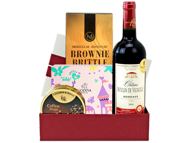 Hamper A5 Board - Fancy Business Wine And Food Gift Hamper FH41 - L76606415 Photo