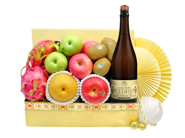 Mid-Autumn Gift Hamper - Mid Autumn Fancy Sparkling Wine Delicate Fruit Hamper FH205 - L139603 Photo
