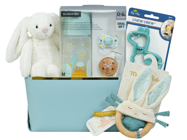 New Born Baby Gift - Mini New Born Baby Boy Gift Hamper BB025 - VE0317A2 Photo