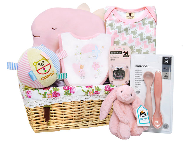 New Born Baby Gift - New Boby Baby Gift Basket with Jelly Cat NB23 - L36667922 Photo