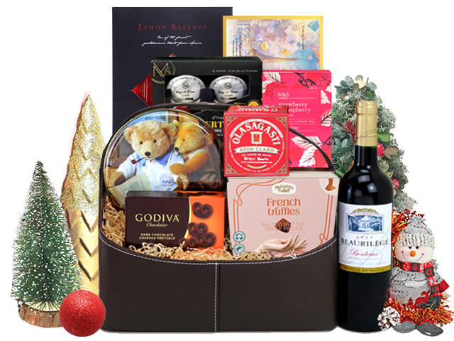 Wine n Food Hamper - Christmas Business Food Gift Hamper L11 - L76606334A Photo