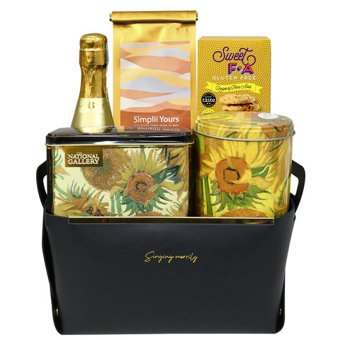 Wine n Food Hamper - Father's Day Exquisite Artisanal Mini Gift Basket FH286 - VE0320B8 Photo