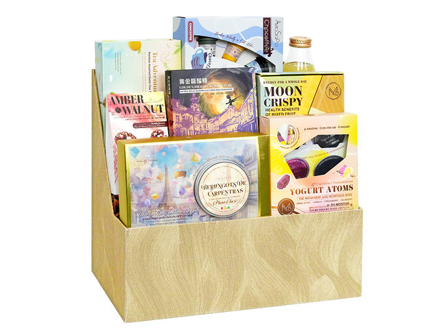 Wine n Food Hamper - Gourmet Gift Hampers FH379 - HR0313B3 Photo