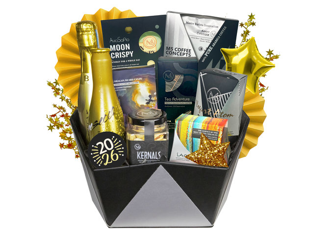Wine n Food Hamper - UK M5 Concept Happy new year hamper FH347 - HR1205B5 Photo