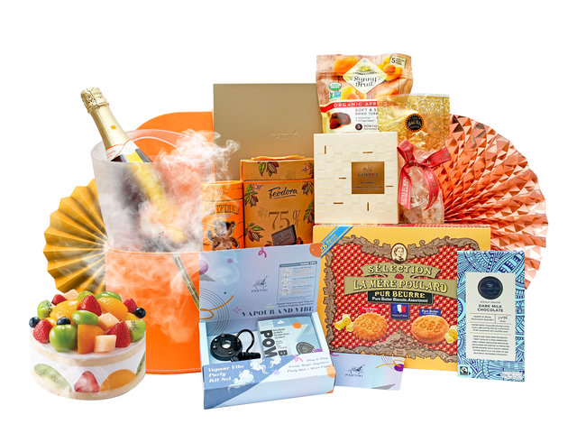 Wine n Food Hamper - Vapour Vibe Birthday Gift Set AC03 - BH0622A9 Photo