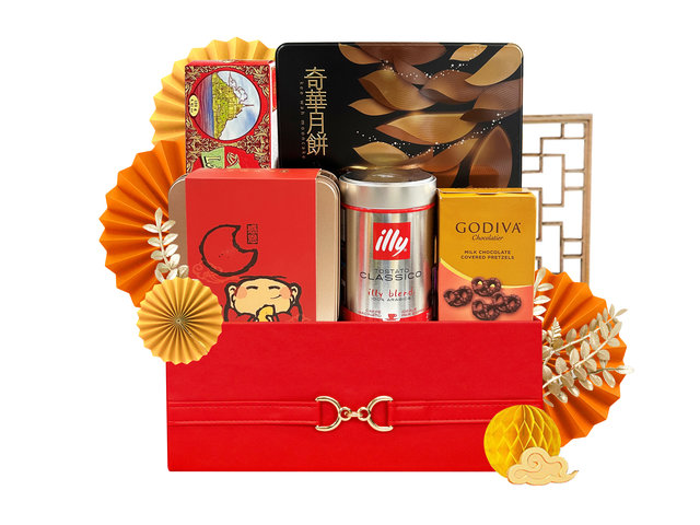 中秋果篮Hamper - 中国邮寄中秋节月饼礼物 B04A - MMC0717A1 Photo