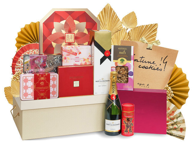 中秋果篮Hamper - 中秋半岛七星伴月豪华美酒美食礼篮 FH300 - M30807A1 Photo