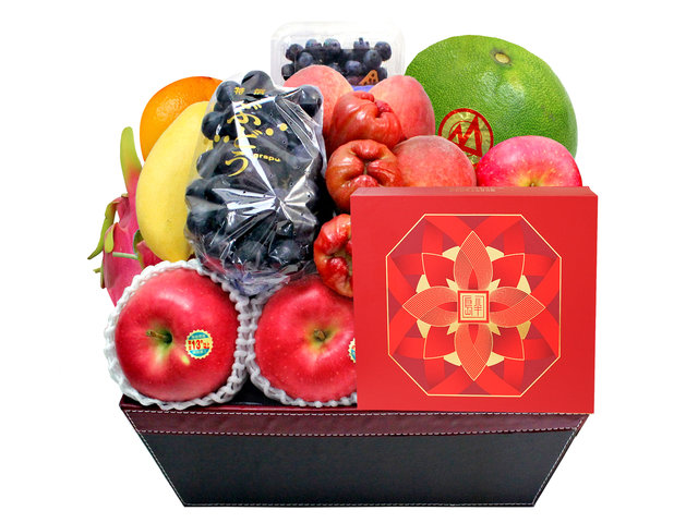 中秋果篮Hamper - 中秋半岛月饼商务新鲜水果礼篮 MA05 - M30904A2 Photo