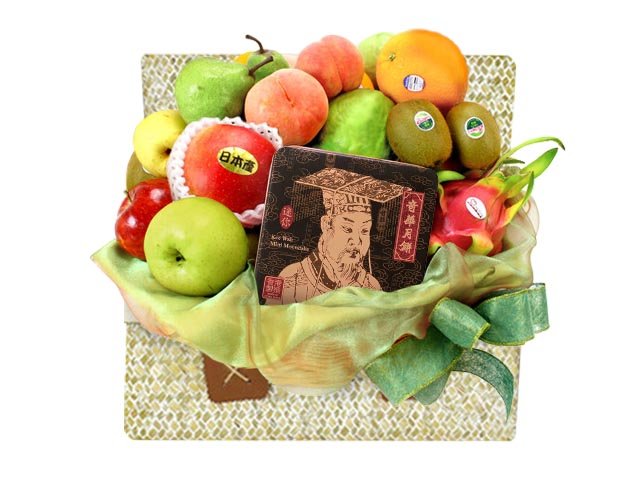 中秋果篮Hamper - 中秋奇华月饼优质果篮 FH199 - L11436 Photo