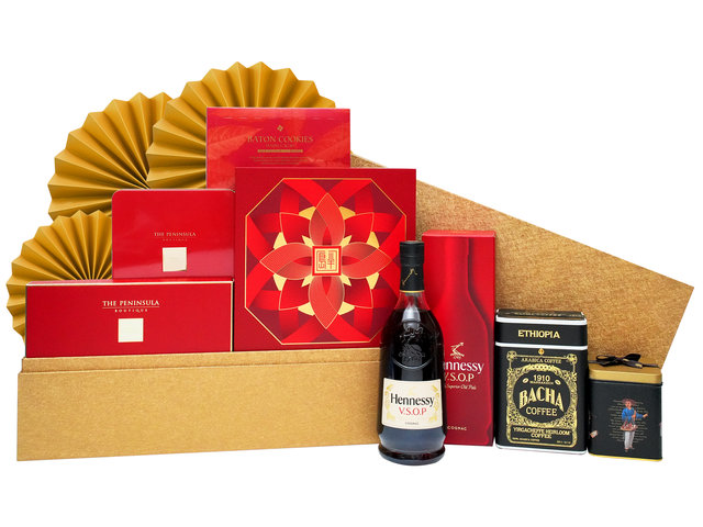 中秋果籃Hamper - 中秋半島月餅名貴美酒美食豪華禮籃FH411 - MH0701A5 Photo