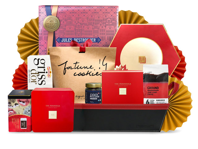中秋果籃Hamper - 中秋半島月餅特大豪華美食禮物籃 FH216 - M30725A1 Photo