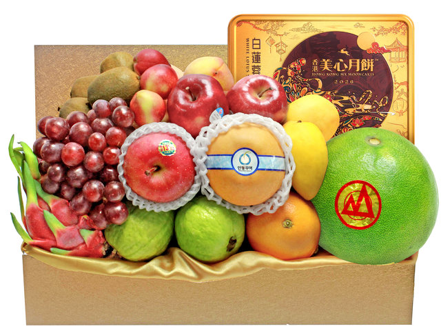 中秋果籃Hamper - 中秋美心月餅優質果籃 FH162 - L140381 Photo