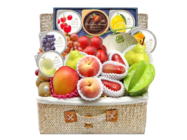 中秋果籃Hamper - 中秋高級田園果籃 FH203 - L76601340 Photo