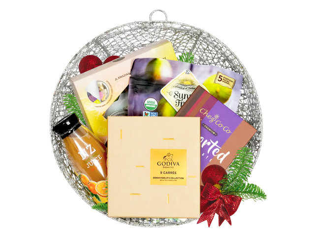 圣诞礼物Hamper - 圣诞球形美食礼物篮 FH308 - XH1021A5 Photo