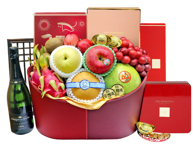 新年果篮Hamper - 农历新年礼物篮 R69 - L36667205 Photo