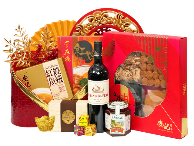 新年果篮Hamper - 新春甜蜜传统中式六式海味礼物篮 FH339 - CDS1126A2 Photo