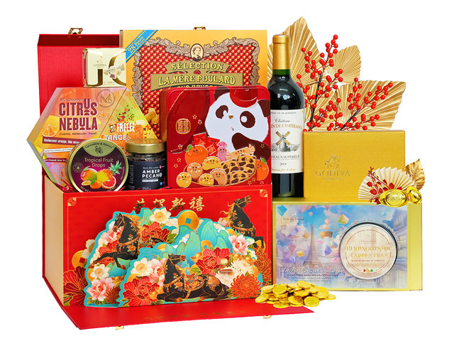新年果籃Hamper - 喜迎新春賀年美食禮籃 FH350 - CH20103A2 Photo