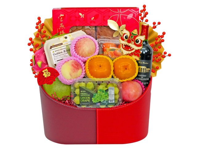 新年果籃Hamper - 新春鮑羅萬有傳統中式海味水果籃  FH337 - CF21126A2 Photo