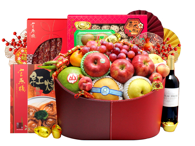 新年果籃Hamper - 農曆新年禮物籃 R86 - L36510272 Photo
