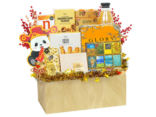 新年果籃Hamper - 金光閃閃賀年美食禮籃 FH243 - CH21204B7 Photo