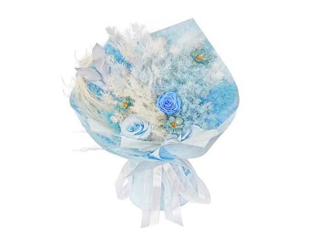 永生不死花 - 永恒的爱永生花花束 M82 - PBH0207A2 Photo