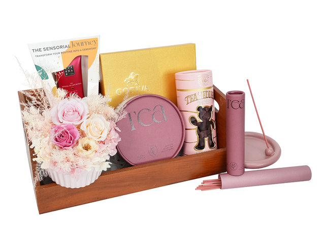 礼物篮Hamper - 永生花礼品组合 FH357 - BFAH0114B5 Photo