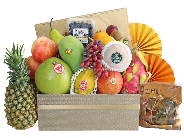 礼物篮Hamper - 端午奇华粽时令水果礼篮 FH396 - DBFG0521A2 Photo