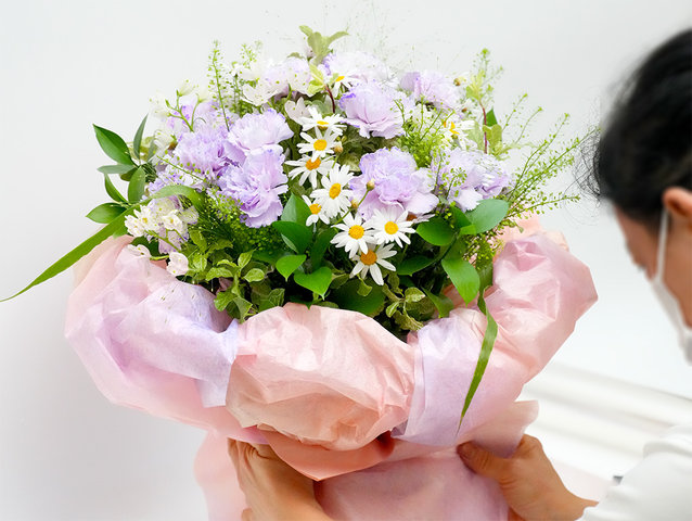 花店花束 - 母親節韓式康乃馨花束 AE08 - MR0422A3 Photo