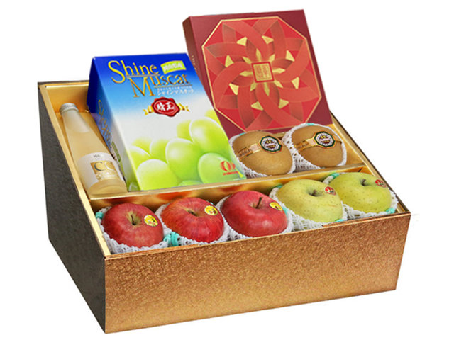Fruit Basket - Mid Autumn Panorama Peninsula Moon Cake Fruits Gift Box M25 - 0DP0628C1 Photo