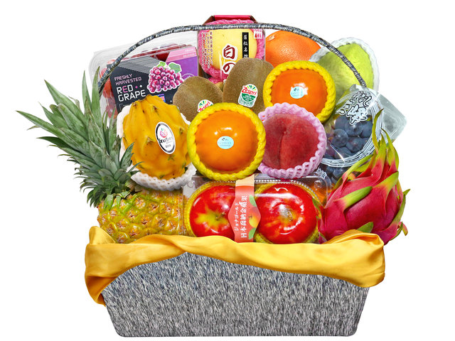 Fruit Basket - Premium Seasonal Fresh Fruit Hamper FT019 - VE0731A7 Photo