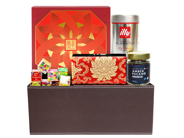 Mid-Autumn Gift Hamper - Mid Autumn Mailable Moon Cake Basket A10 - L76601573 Photo