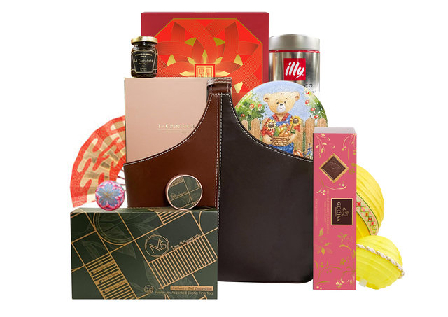 Mid-Autumn Gift Hamper - Mid Autumn Mailable Moon Cake Basket A11 - L76601609 Photo