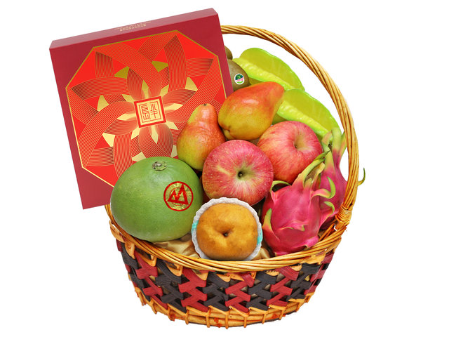Mid-Autumn Gift Hamper - Mid Autumn Peninsula Moon Cake With Permium Business Fruit Hamper FH189 - L138564 Photo