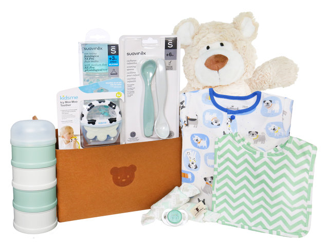 New Born Baby Gift - Newborn Baby 100th Day Gift Hamper BB021 - B30326A1 Photo