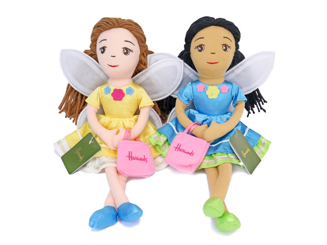 Teddy Bear n Doll - Harrod's Twins Fairy Doll - TH0622A1 Photo