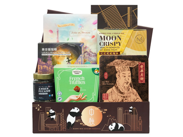 Wine n Food Hamper - Kee Wah Mini Mooncake Gourmet Gift Basket FH294 - M30717A2 Photo