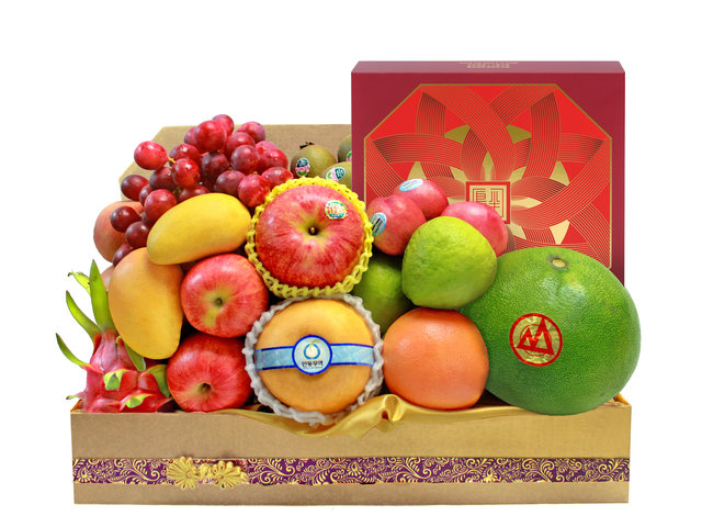 中秋果籃Hamper - 中秋半島月餅高級果籃 FH102 - L139545 Photo