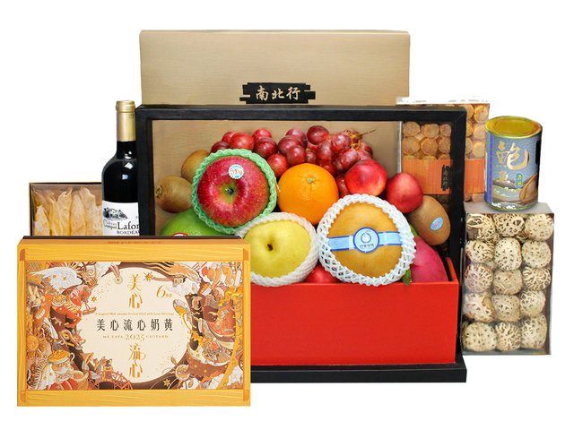 中秋果籃Hamper - 中秋美心流心月餅名貴中式果籃 FH207 - L36511155c Photo