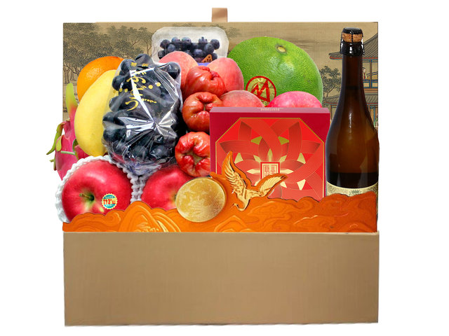 中秋果籃Hamper - 半島月餅中秋鮮果禮籃 FH295 - M30822A1 Photo