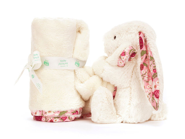 花店附加禮物 - Jellycat 野莓碎花賓尼兔安撫巾 - BRA0723A2 Photo